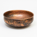 Handcrafted Antique Copper Vessel Sink – Authentic Moroccan Weathered Washbasin