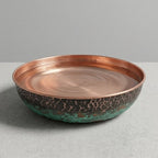 Hammered Copper Bird Bath for Garden – Rustic Outdoor Bird Water Bowl