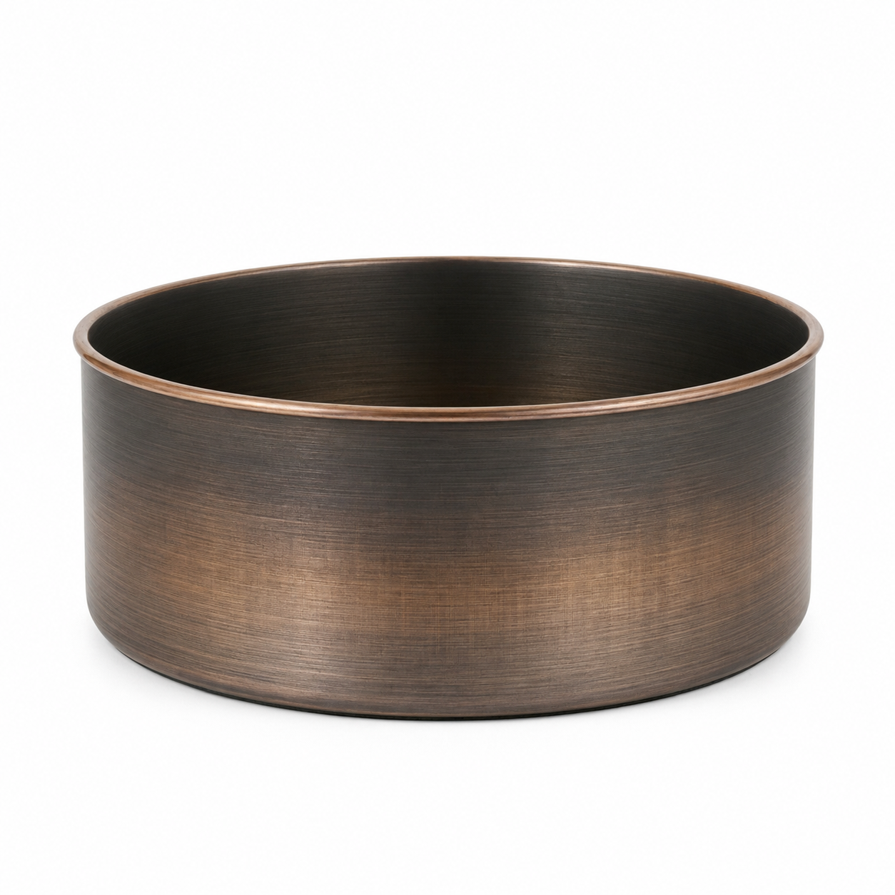 Handcrafted Brushed Antique Brass Vessel Sink – Authentic Moroccan Industrial Washbasin