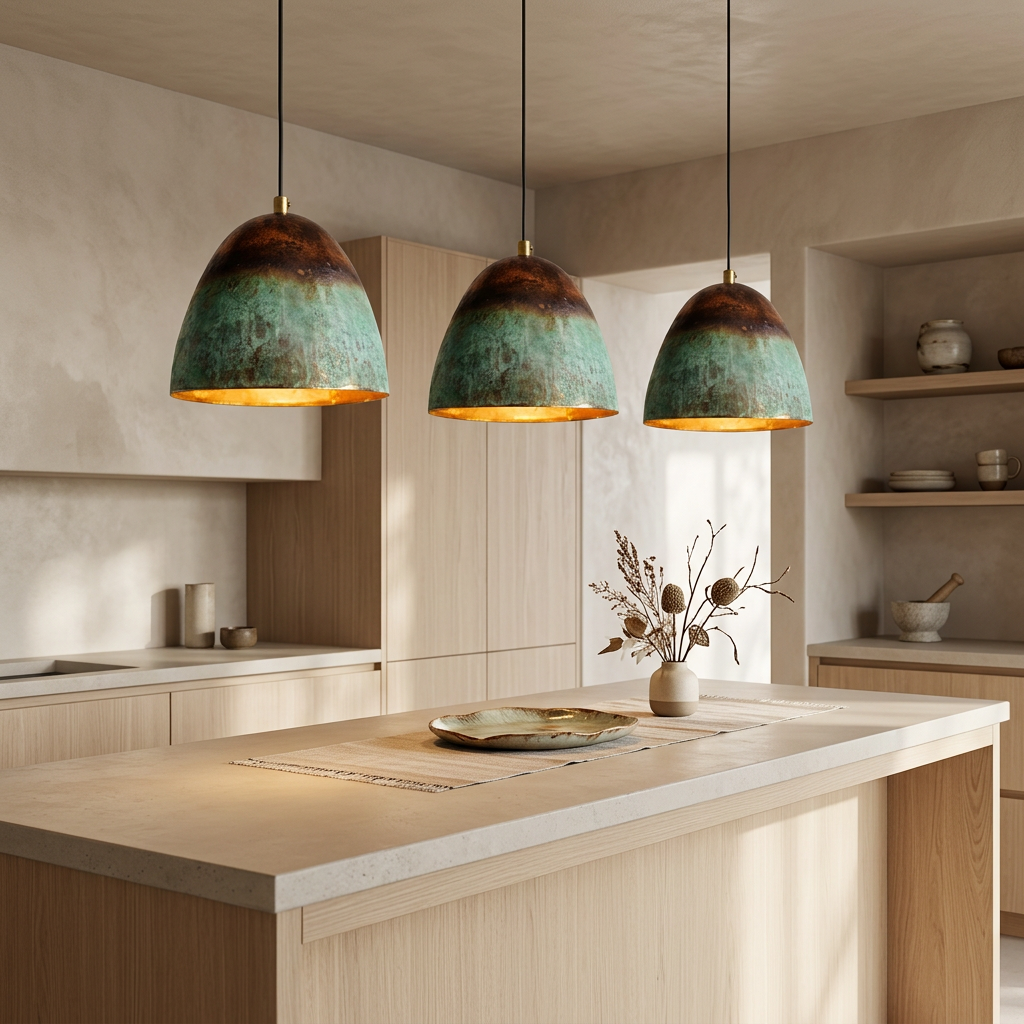Artisan Copper Dome Pendant Light