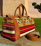 Moroccan Leather Bag Brown - Authentic Handcrafted Morocco
