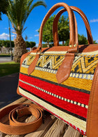 Moroccan Leather Bag Brown - Authentic Handcrafted Morocco