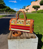 Moroccan Leather Bag Brown - Authentic Handcrafted Morocco