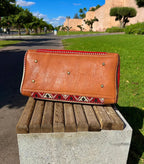 Moroccan Leather Bag Brown - Authentic Handcrafted Morocco