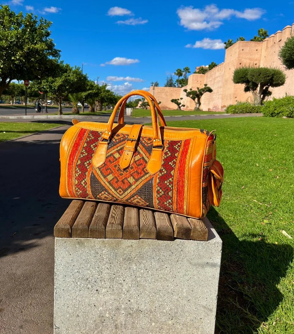 Moroccan Leather Bag Havan - Authentic Handcrafted Morocco
