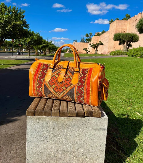 Moroccan Leather Bag Havan - Authentic Handcrafted Morocco