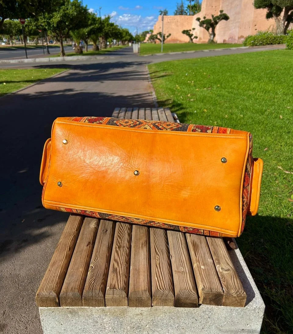 Moroccan Leather Bag Havan - Authentic Handcrafted Morocco