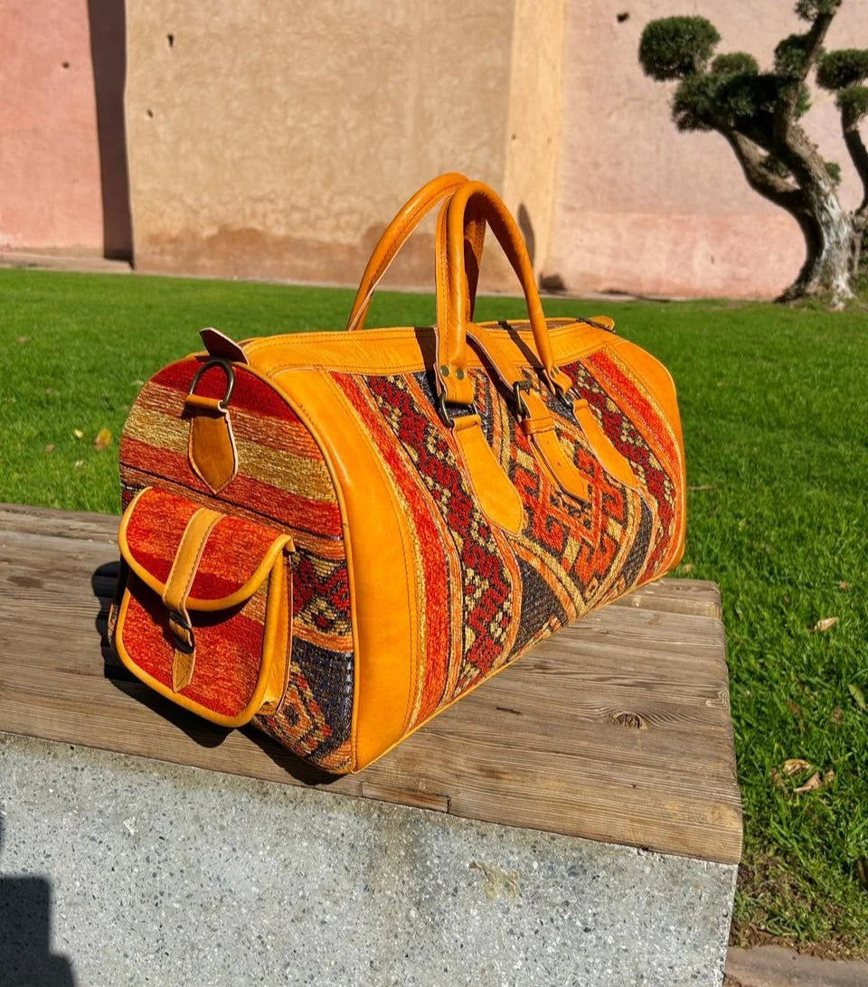 Moroccan Leather Bag Havan - Authentic Handcrafted Morocco