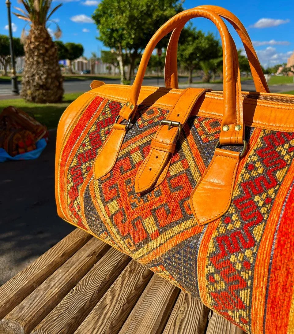 Moroccan Leather Bag Havan - Authentic Handcrafted Morocco